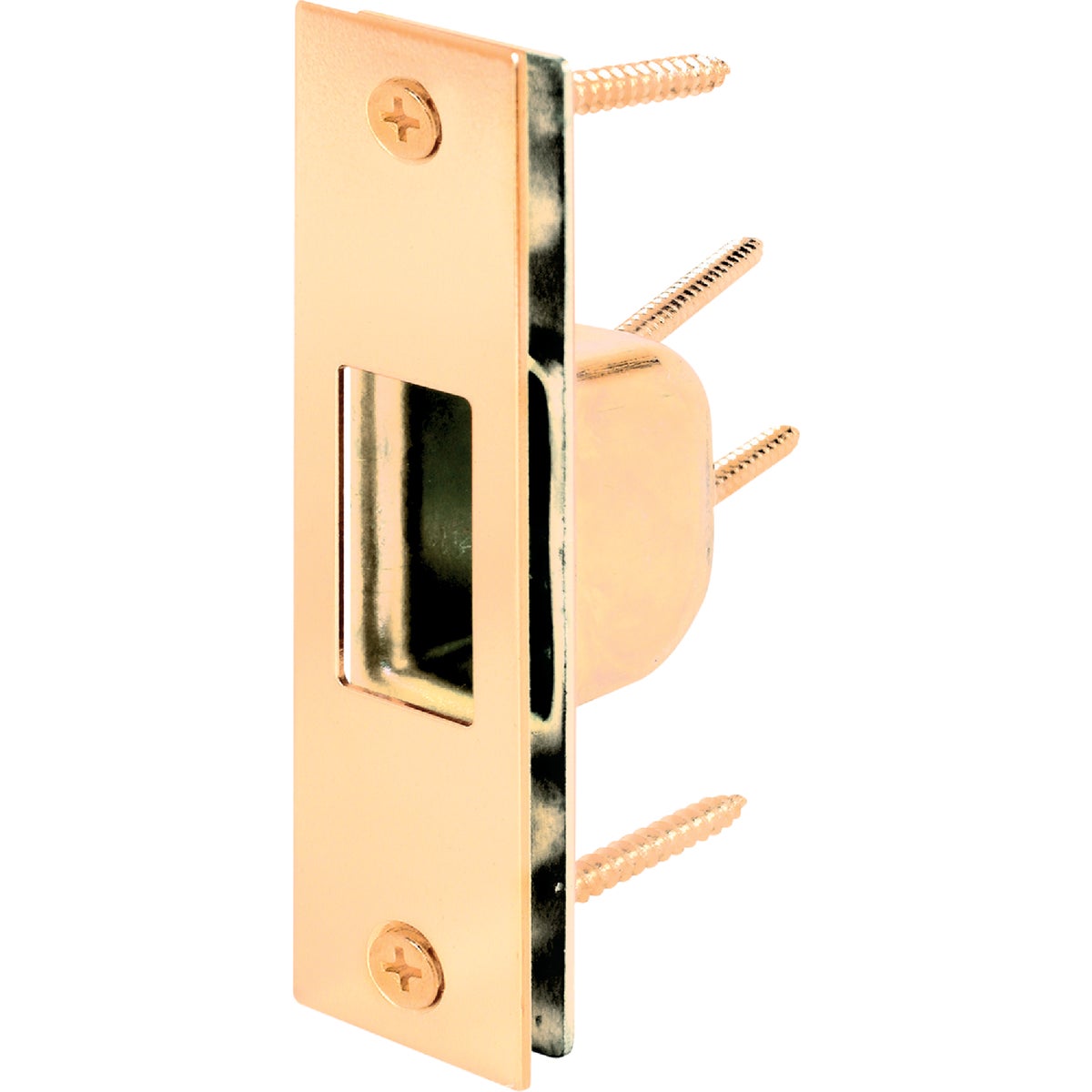 Defender Security Brass 1-1/4 In. High Security Strike Plate Image 3