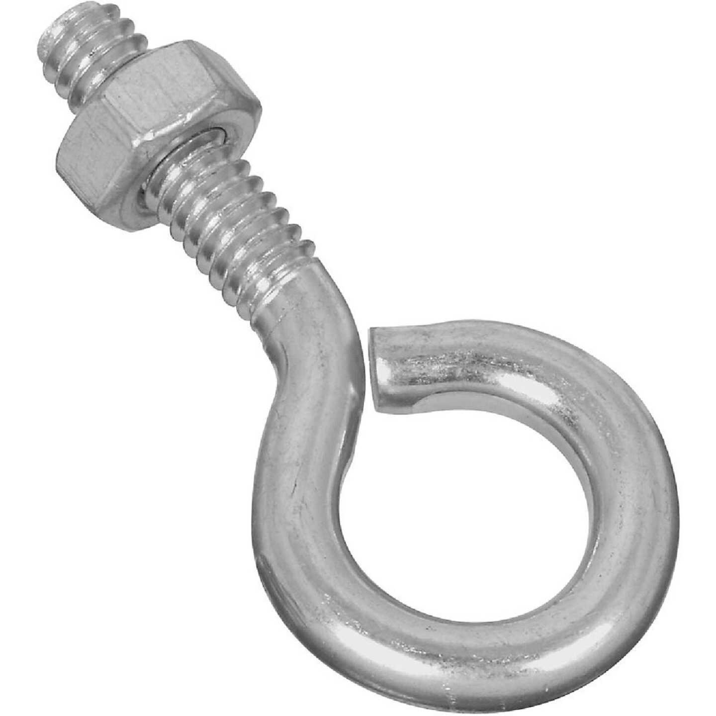 National Hardware 1/4 In. x 2 In. Zinc Eye Bolt with Hex Nut Image 1
