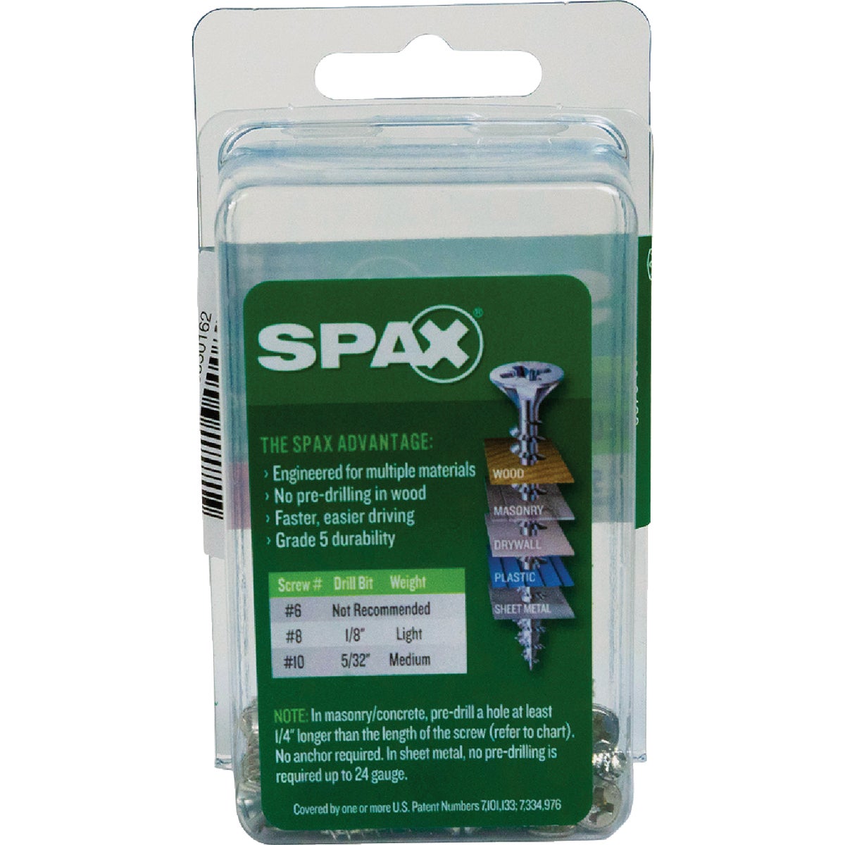 SPAX #6 x 5/8 In. Unidrive (Combo Drive) Flat Head Zinc (Interior) Multi-Purpose Construction Screw (50-Count) Image 5