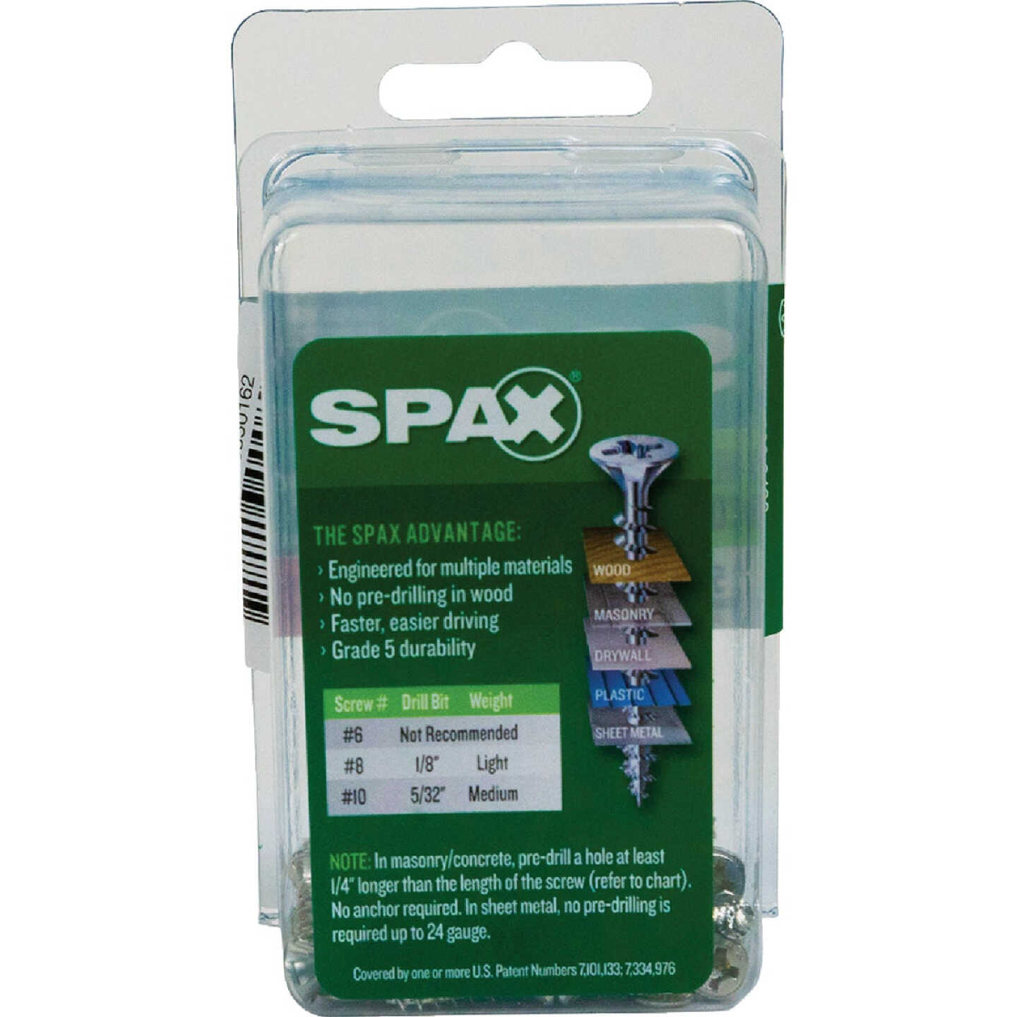 SPAX #6 x 5/8 In. Unidrive (Combo Drive) Flat Head Zinc (Interior) Multi-Purpose Construction Screw (50-Count) Image 5