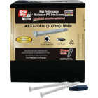 Grip-Rite PrimeGuard Plus #8 x 2-1/4 In. Star Drive White Trim Screw (1 Lb.) Image 1