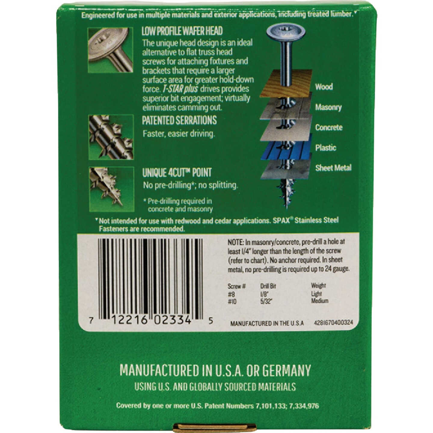 SPAX #8 x 1-1/4 In. T20 Plus Wafer Head HCR-X (Exterior Rated) Wood Screw (195-Count) Image 5