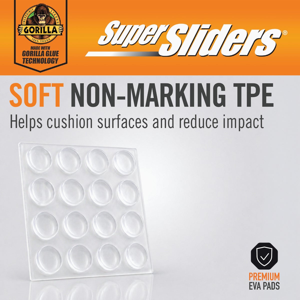 Gorilla Super Sliders 1/2 In. Bumper (48-Piece) Image 4
