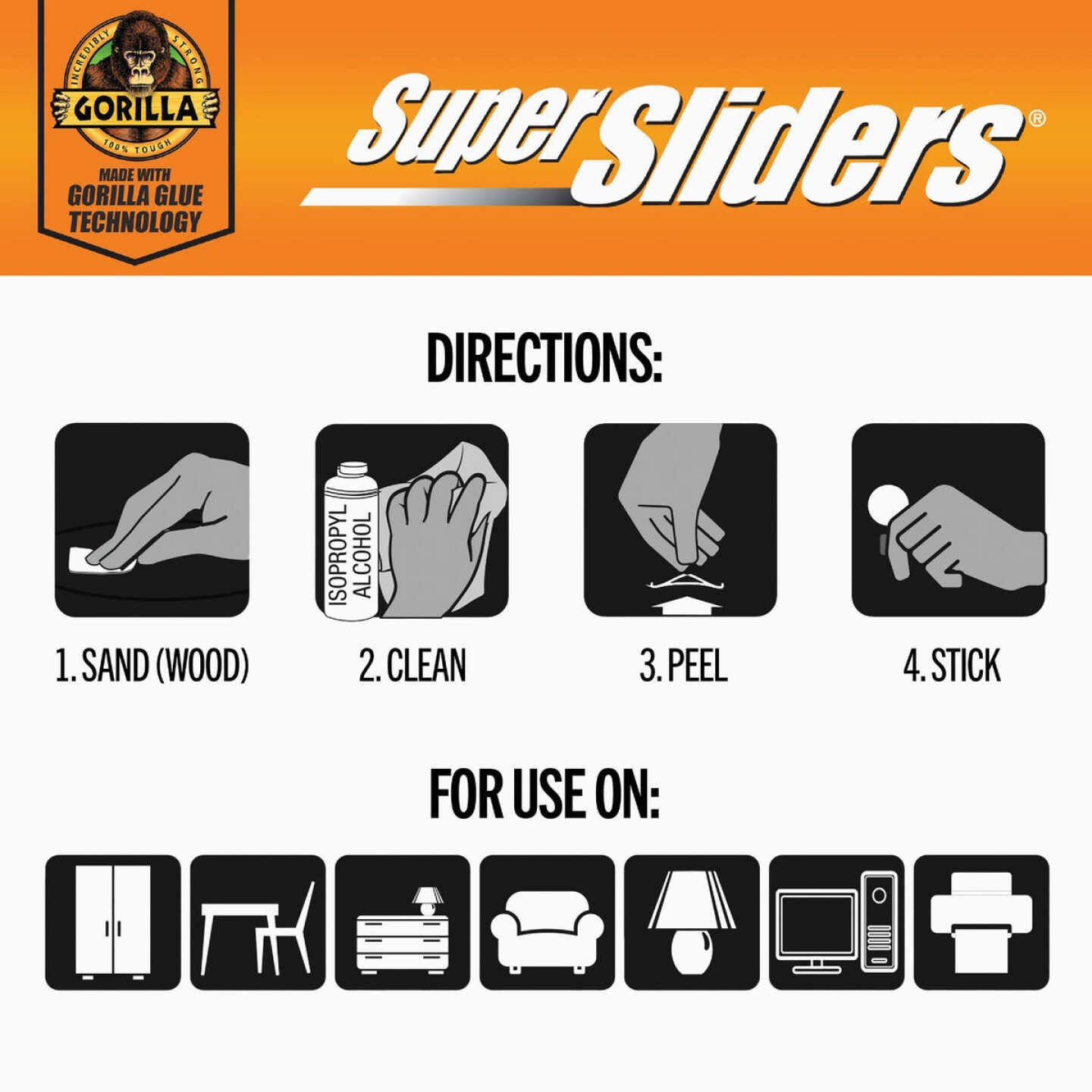 Gorilla Super Sliders 1/2 In. Bumper (48-Piece) Image 6