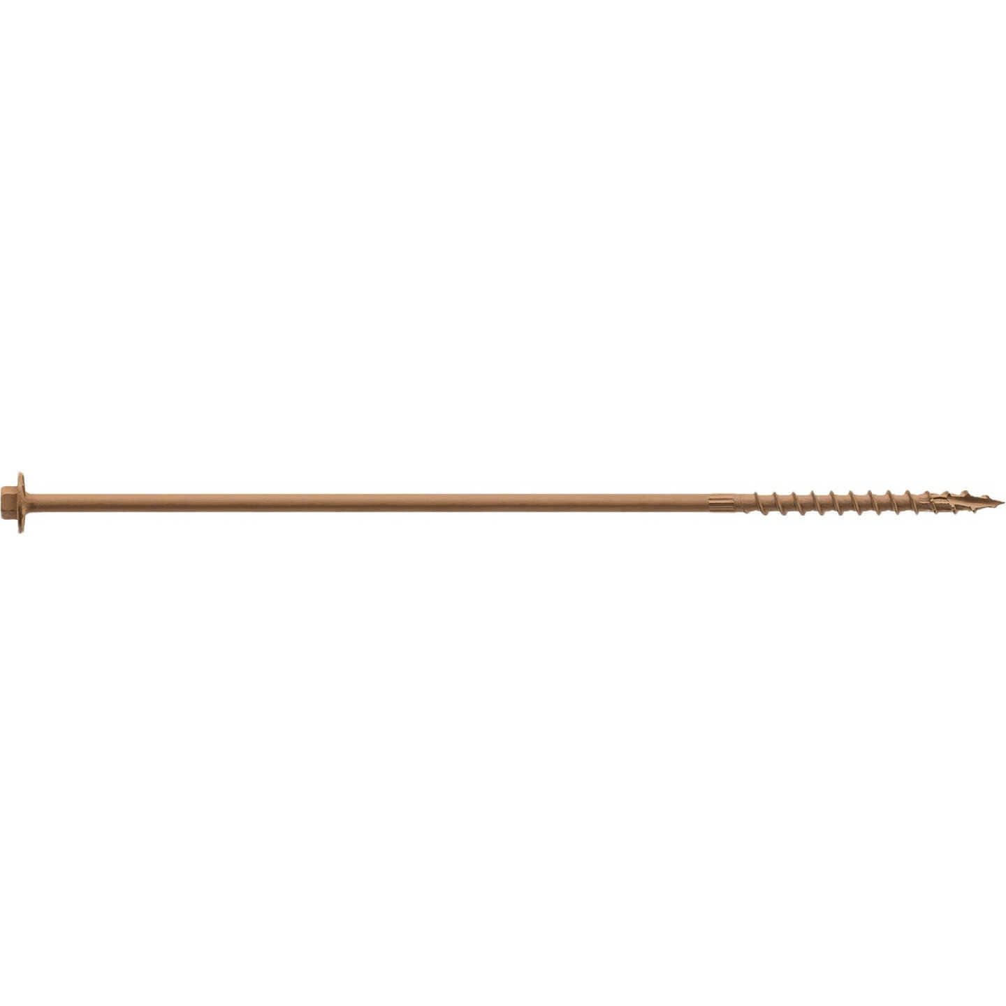 Simpson Strong-Tie Strong-Drive SDWH 10 In. x 0.195 In. 5/16 In. Hex Drive Tan Timber Screw Image 1
