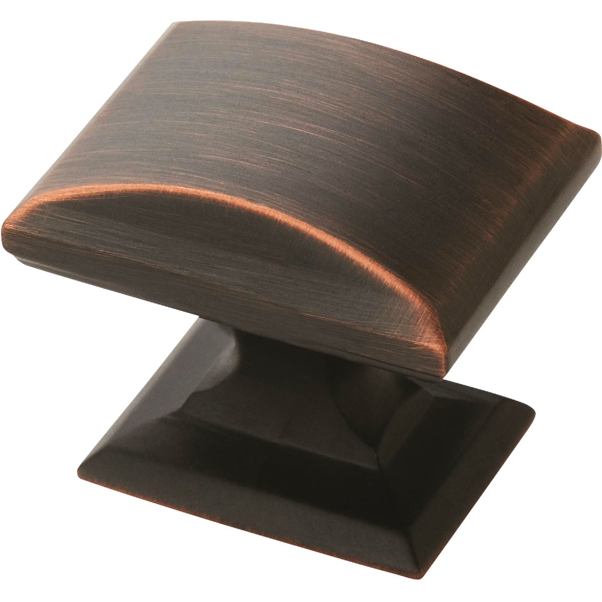 Amerock Candler Rectangle Oil-Rubbed Bronze Cabinet Knob Image 1