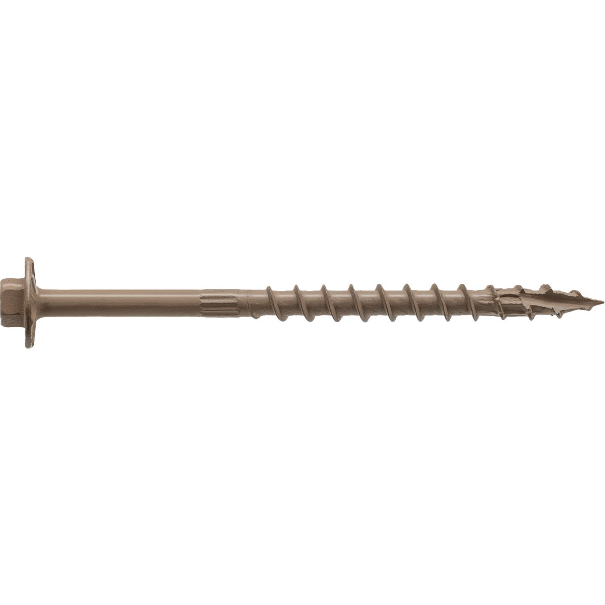Simpson Strong-Tie Strong-Drive SDWH 4 In. x  0.195 In. 5/16 In. Hex Drive Tan Timber Screw Image 2