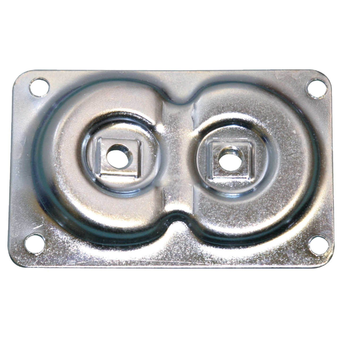 Waddell Dual Top Steel 3-11/16 In. x 2-3/8 In. Leg Mounting Plate Image 1