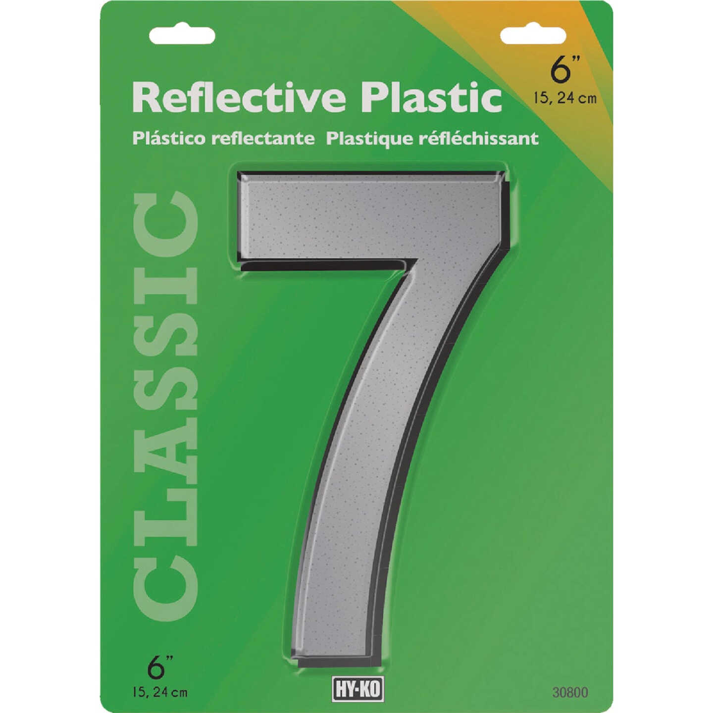 Hy-Ko 6 In. Reflective Plastic Number 7 Image 1