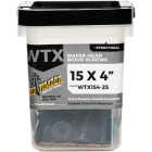 Big Timber #15 x 4 In. Wafer Head Black Wood Screw (25-Count) Image 1