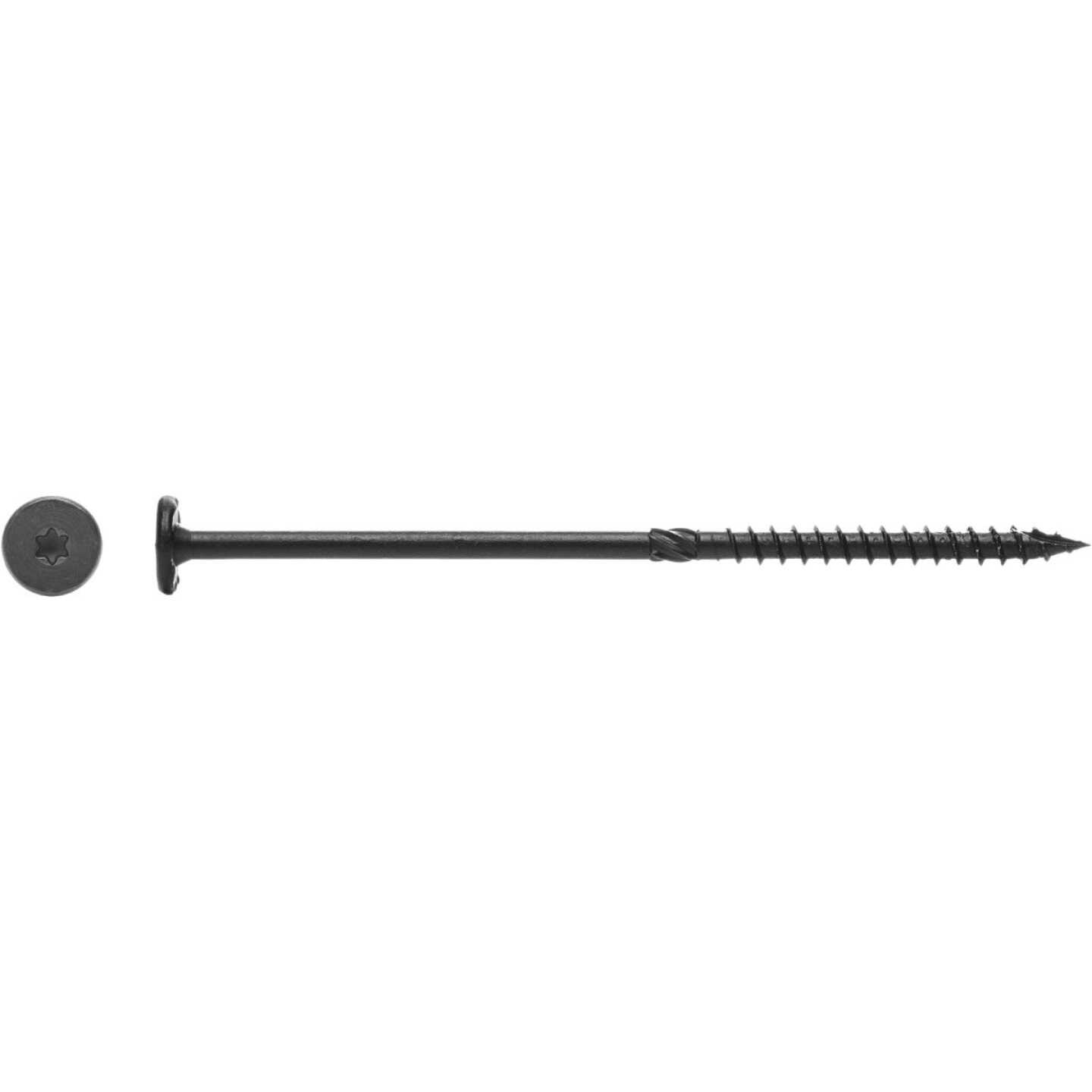 Big Timber #15 x 4 In. Wafer Head Black Wood Screw (25-Count) Image 2
