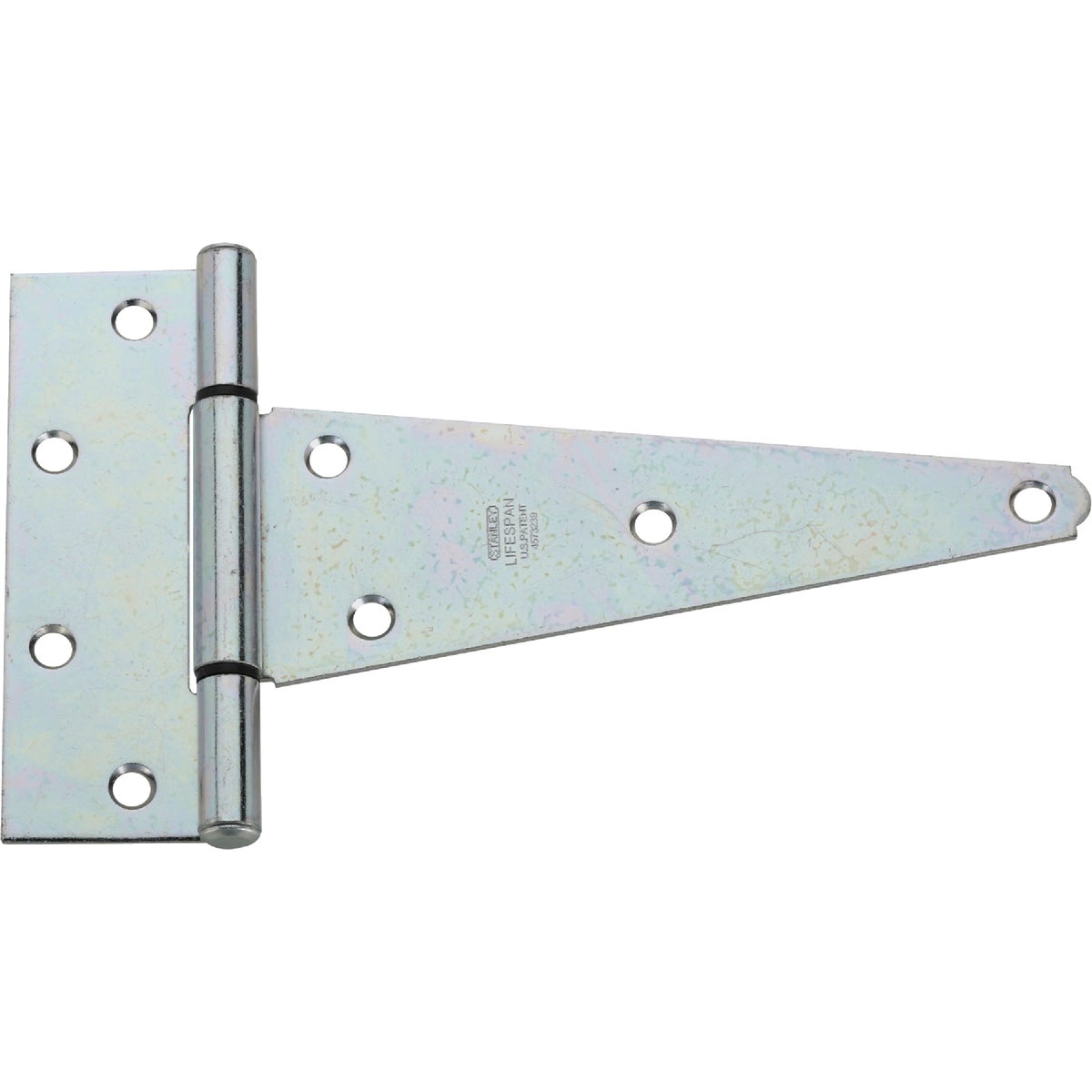 National Hardware 8 In. Zinc-Plated Steel Heavy-Duty Tee Hinge (2-Pack)