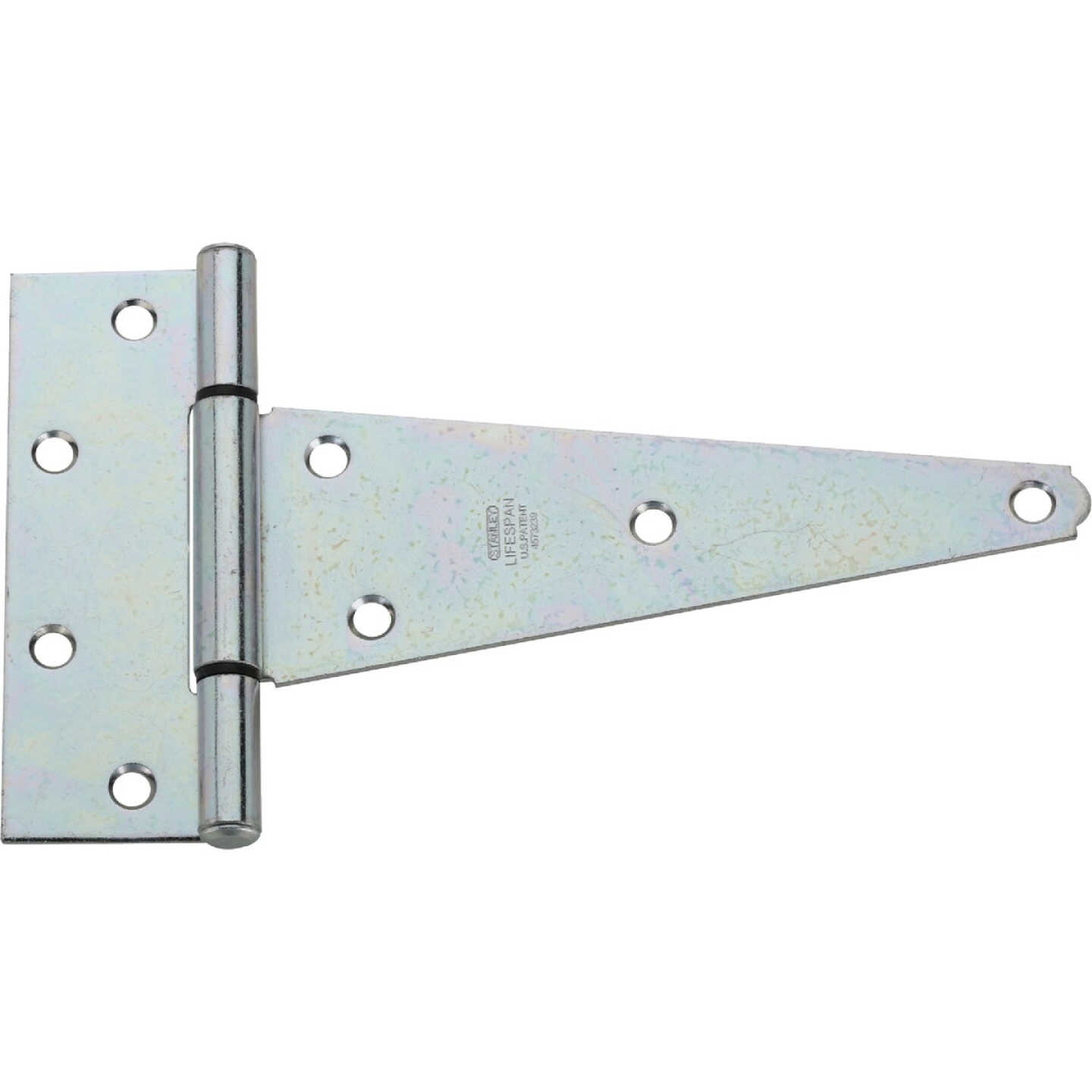 National Hardware 8 In. Zinc-Plated Steel Heavy-Duty Tee Hinge (2-Pack) Image 1