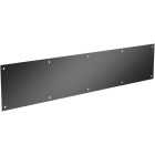 National Hardware 6 In. x 30 In. Matte Black Kickplate Image 1