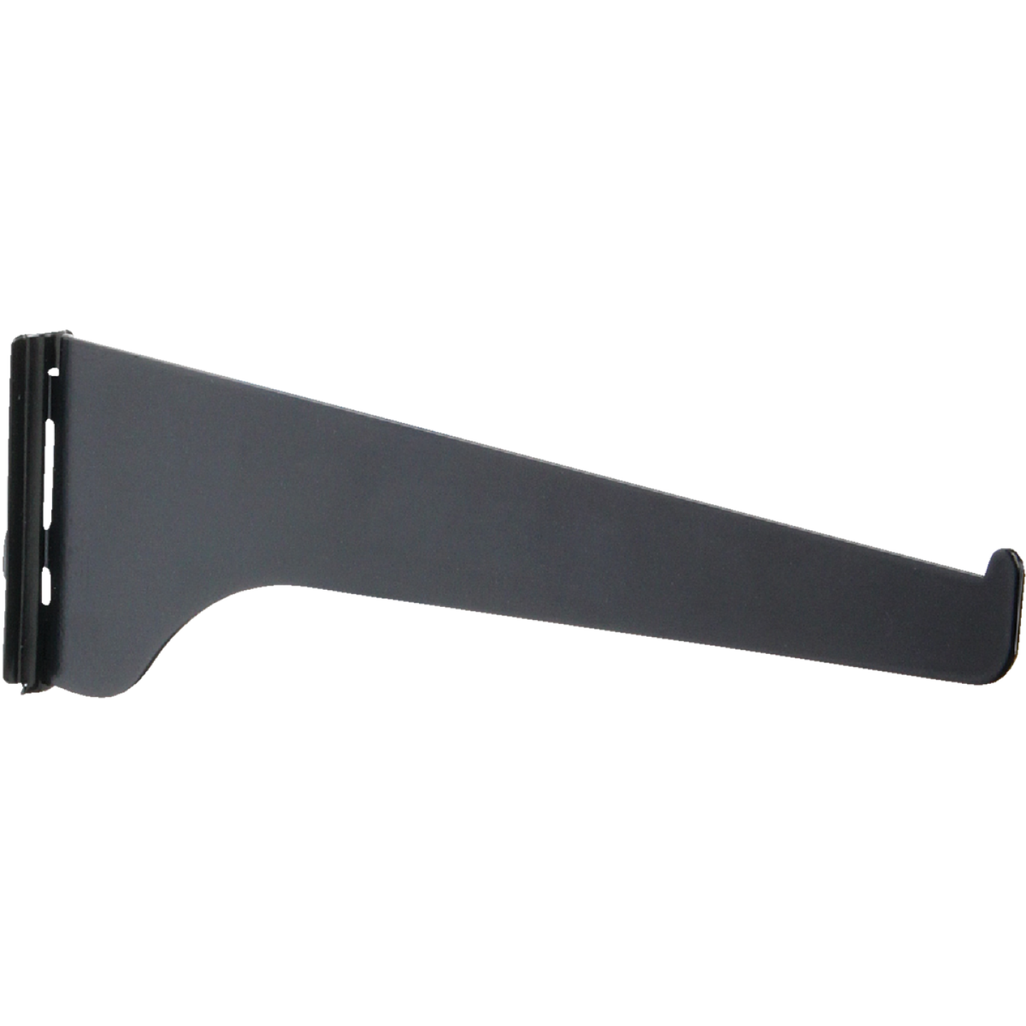 Knape & Vogt 180 Series 8 In. Black Steel Regular-Duty Single-Slot Shelf Bracket Image 1