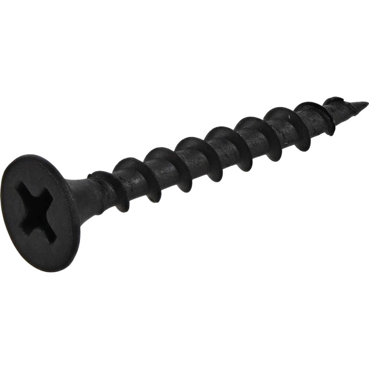 Hillman Fas-N-Tite #6 x 1-1/4 In. Coarse Thread Black Phosphate Drywall Screw (100-Count) Image 1