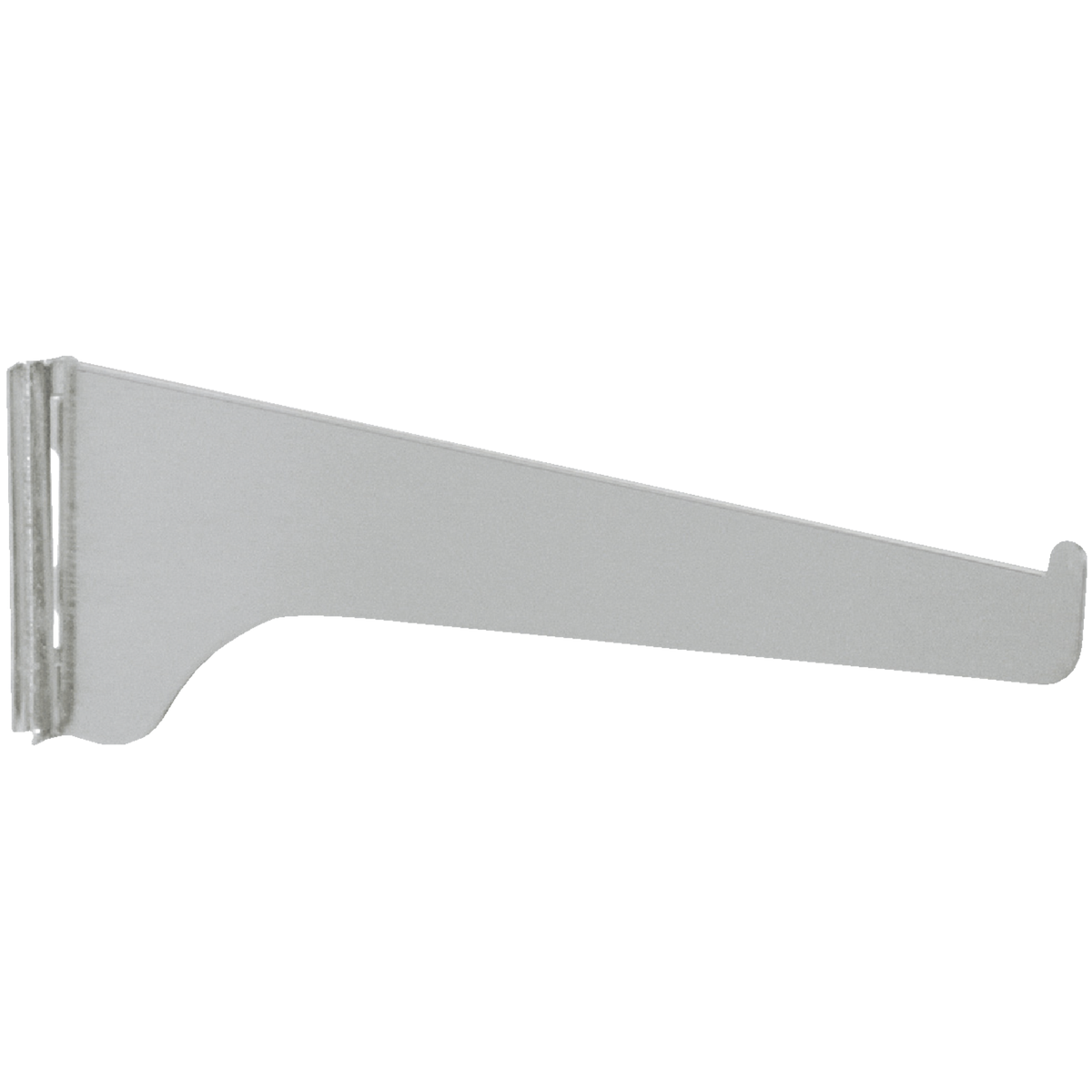 Knape & Vogt 180 Series 18 In. Anochrome Steel Regular-Duty Single-Slot Shelf Bracket
