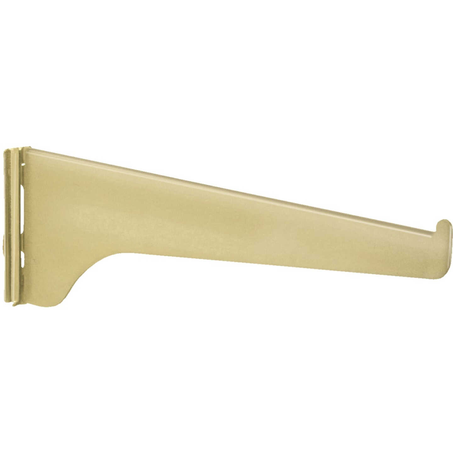 Knape & Vogt 180 Series 8 In. Brass Steel Regular-Duty Single-Slot Shelf Bracket Image 1