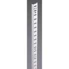 Knape & Vogt 255 Series 48 In. Zinc-Plated Steel Mortise-Mount Pilaster Shelf Standard Image 1