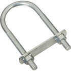 National Hardware 5/16 In. x 1-3/4 In. x 4-1/4 In. Zinc Round U Bolt Image 1