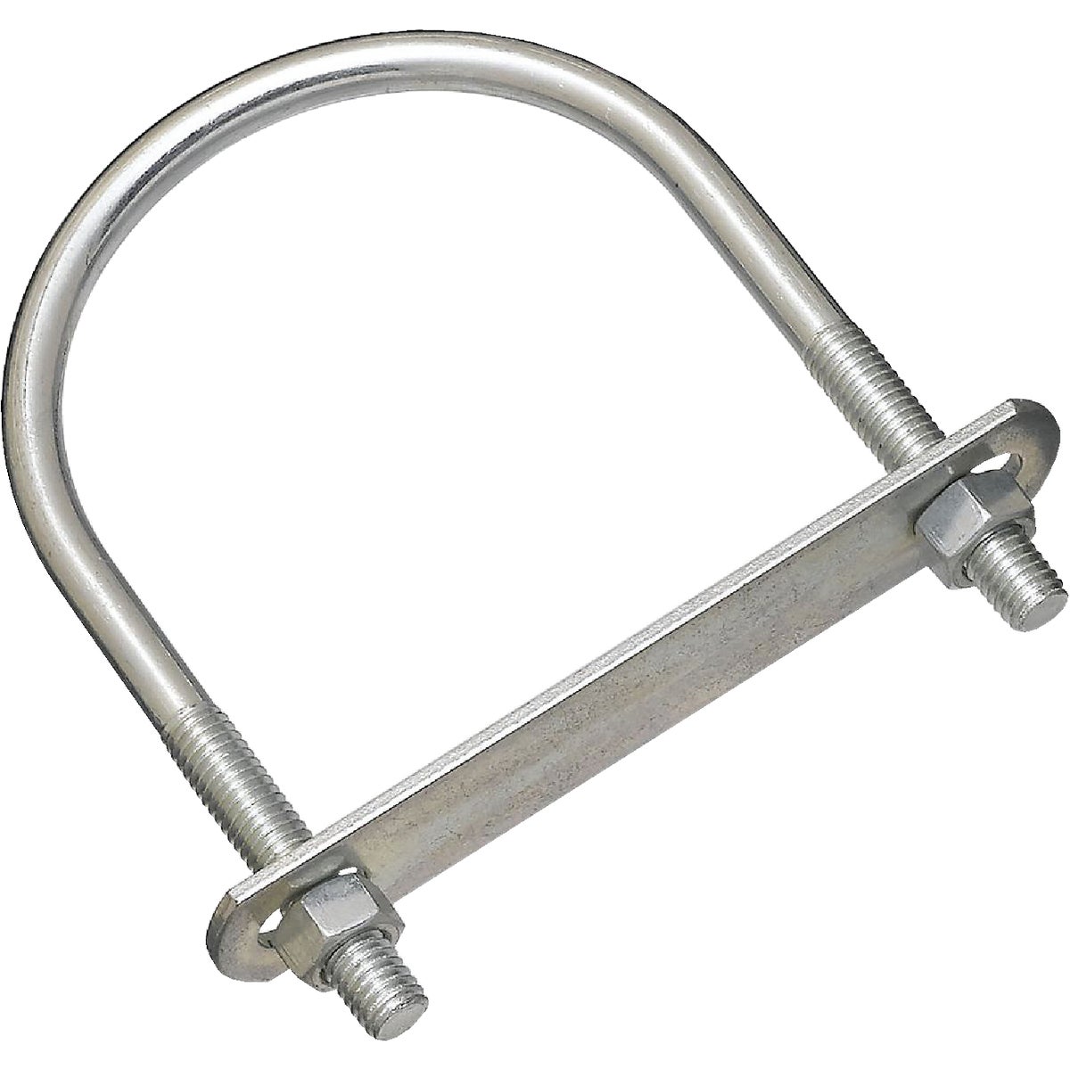 National Hardware 3/8 In. x 3-1/2 In. x 5-1/4 In. Zinc Round U Bolt