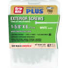 Grip-Rite PrimeGuard Plus #8 x 1-5/8 In. Star Drive White Exterior Construction Screw (40-Count) Image 1