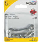 National Hardware 3 In. Steel Hook & Eye Bolt (2-Count) Image 2