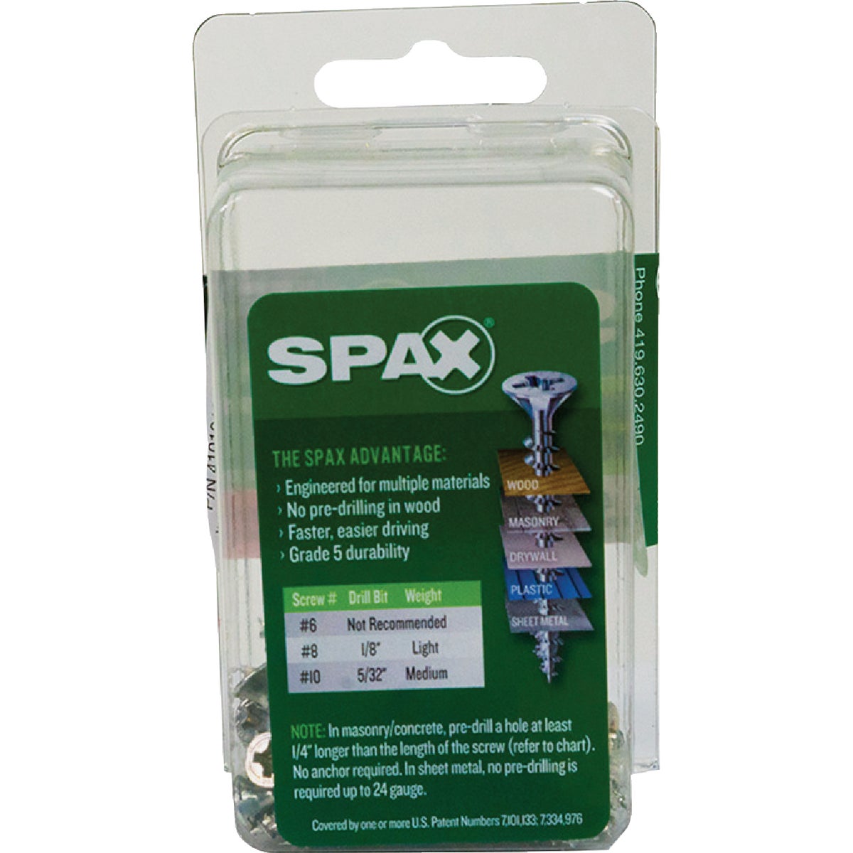 SPAX #6 x 1 In. Unidrive (Combo Drive) Flat Head Zinc (Interior) Multi-Purpose Construction Screw (40-Count) Image 5