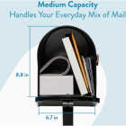 Architectural Mailboxes Black Glossy Mailbox-to-Go All-in-One Mailbox & Post Kit Image 4