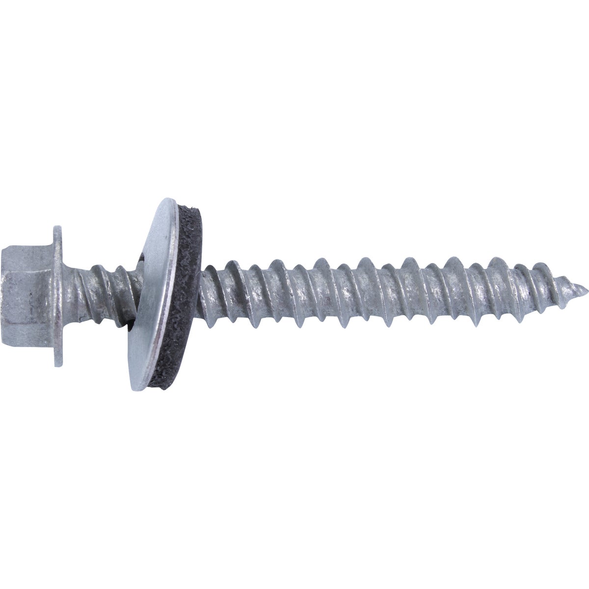 Grip-Rite 1-1/2 In. x 10 ga Hex Washer Head Mechanically Galvanized Screw (1 Lb.)