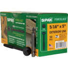 SPAX PowerLags 5/16 In. x 5 In. T40 Washer Head HCR (Exterior Rated) Lag Screw (50-Count) Image 6
