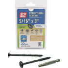 Grip-Rite PrimeGuard Plus 5/16 In. x 3 In. Flat Washer Head Structure Screw (20-Count) Image 1