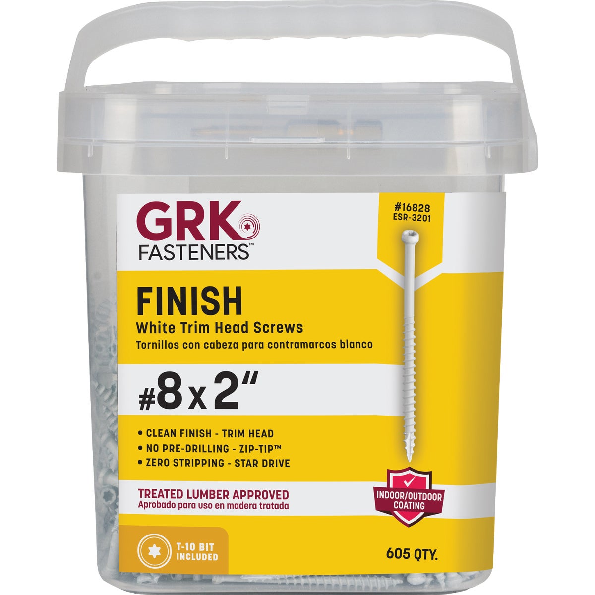 GRK #8 x 2 In. Star Drive White Steel Trim Screw (605-Count) Image 7
