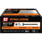 Grip-Rite #6 x 1-5/8 In. Coarse Thread Black Phosphate Drywall Screw (1 Lb.) Image 2