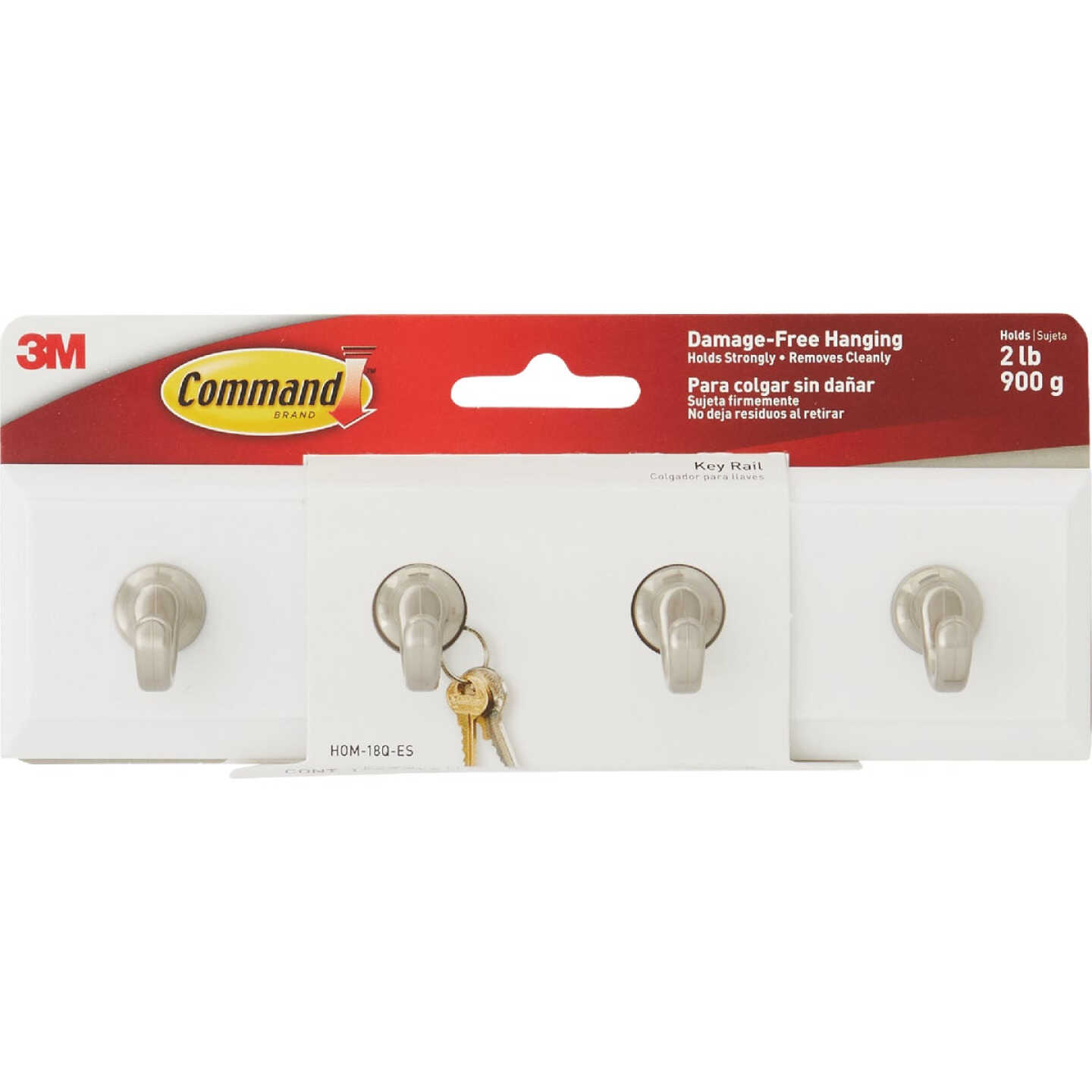 Command Quartz Adhesive Key Rail, 6 Strips Image 7