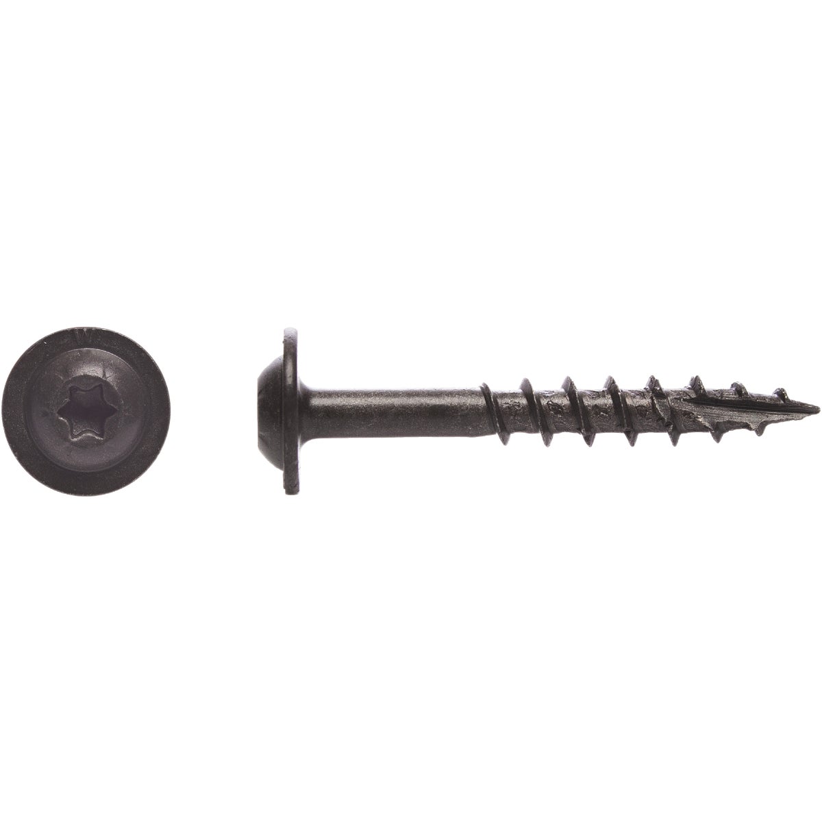 Big Timber #7 x 1-1/4 In. Star Drive Weather Stripping Brown Wood Screw (1 Lb.) Image 2