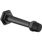 National Hardware Powell 3 In. Matte Black Door Stop Image 1