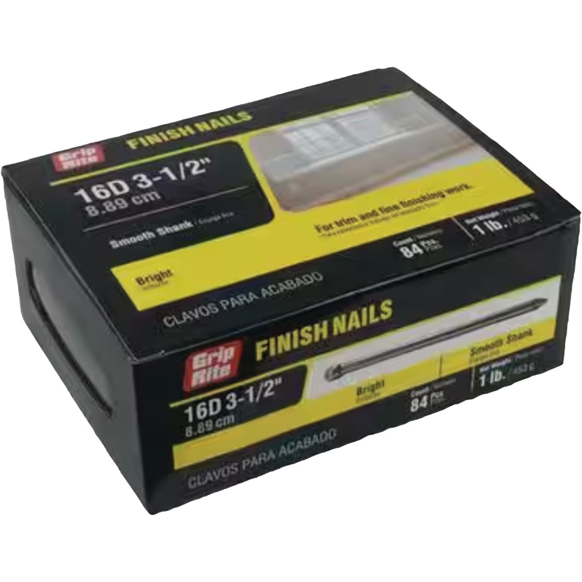 Grip-Rite 3-1/2 In. x 16d Bright Finishing Nail