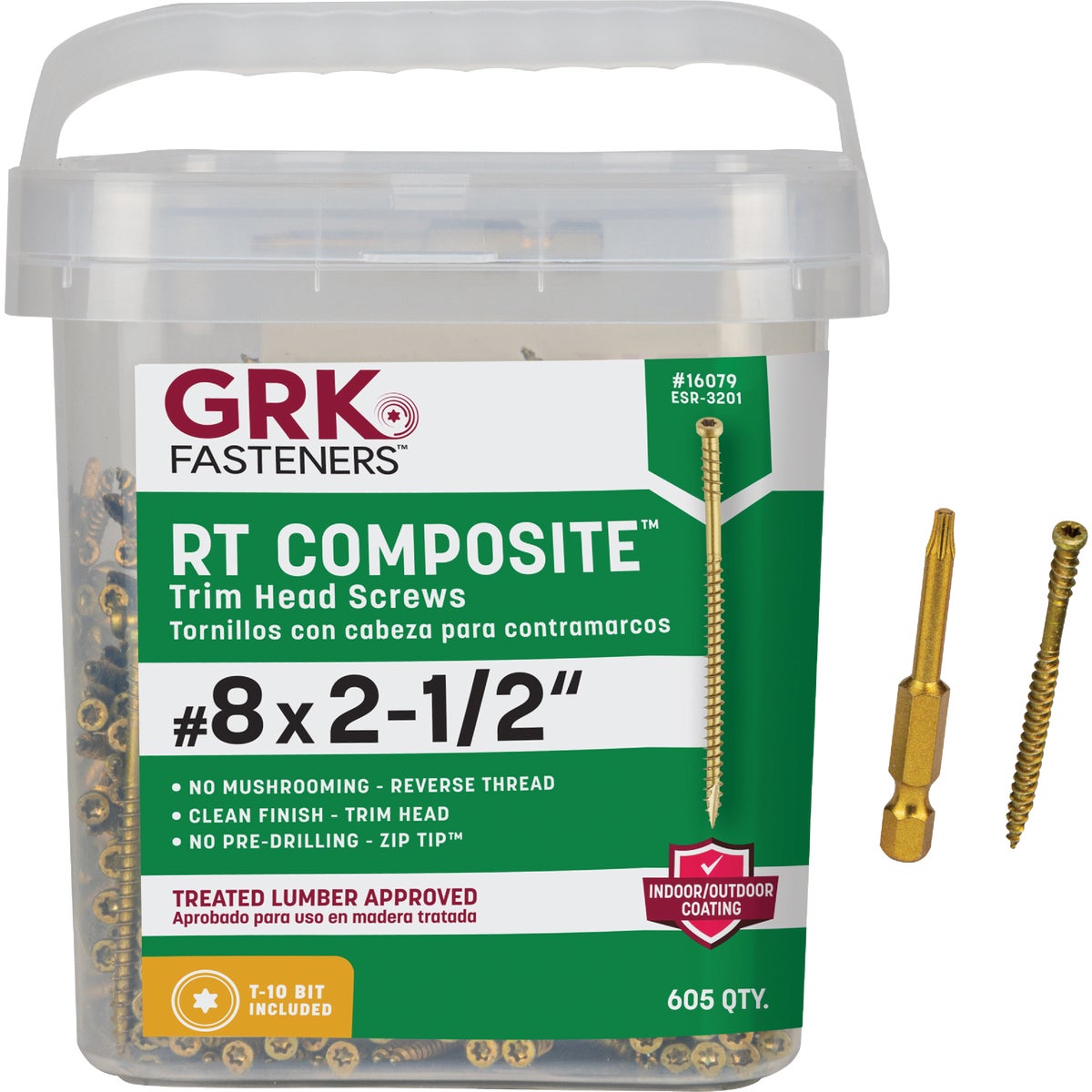 GRK RT #8 x 2-1/2 In. Star Drive Composite Screw (605-Count)