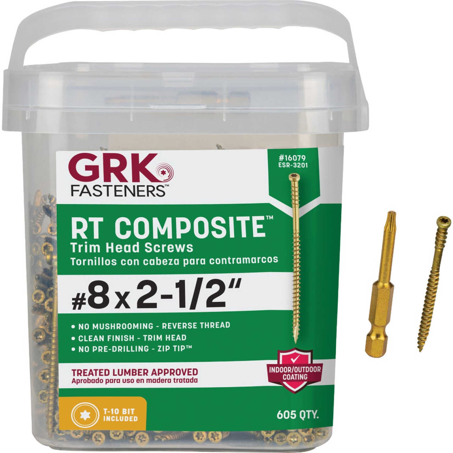 GRK RT #8 x 2-1/2 In. Star Drive Composite Screw (605-Count) Image 1