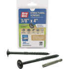 Grip-Rite PrimeGuard Plus 3/8 In. x 4 In. Flat Washer Head Structure Screw (20-Count) Image 1