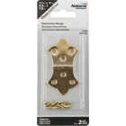 National Hardware 1-11/16 In. x 3-1/16 In. Miniature Brass Decorative Hinge (2-Pack) Image 2