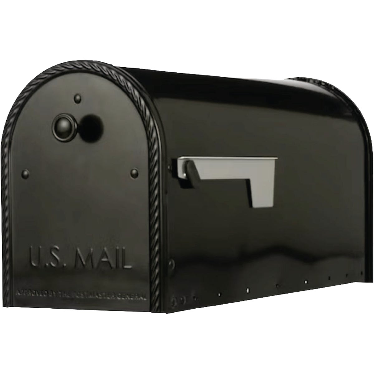Architectural Mailboxes Edwards Black Post-Mount Mailbox