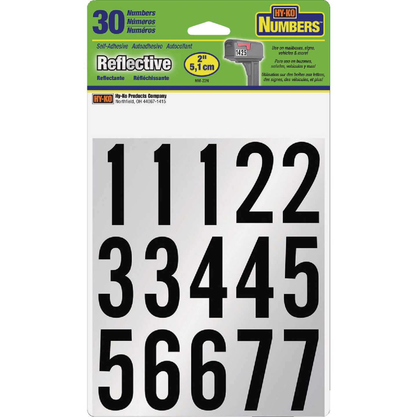 Hy-Ko 2 In. Reflective Numbers Image 1