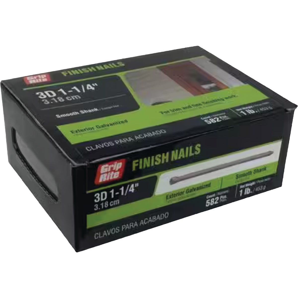 Grip-Rite 1-1/4 In. x 3d Bright Finishing Nails (880-Count)