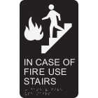 Hy-Ko Braille Use Stairs Sign Image 1