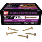 Grip-Rite #6 x 1-1/4 In. Coarse Thread Yellow Zinc Multipurpose Drywall Screw (1 Lb.) Image 1