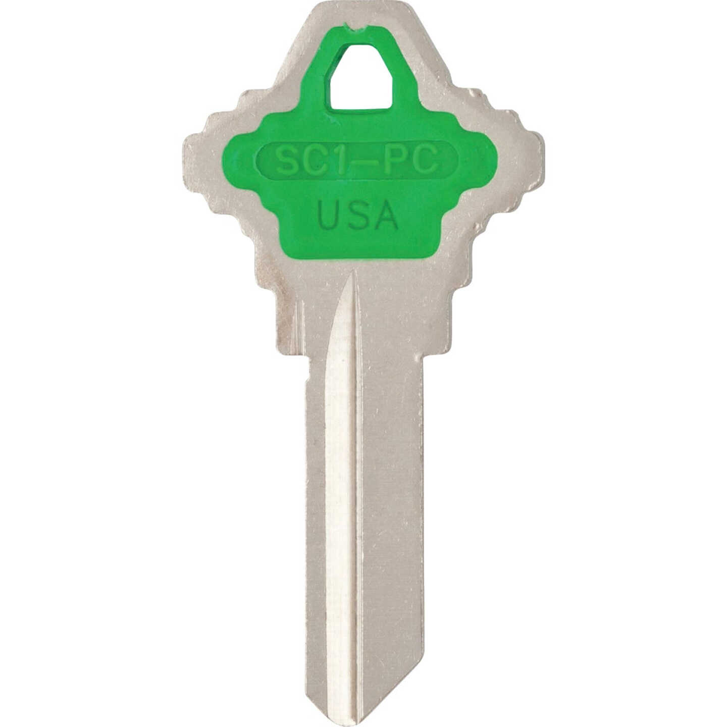 ILCO Schlage Design Decorative House Key, SC1-Green (5-Pack) Image 1