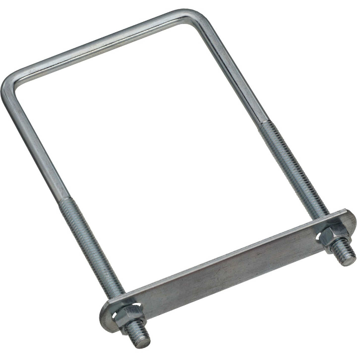 National Hardware 3/8 In. x 4 In. x 7 In. Zinc Square U Bolt Image 1