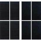 Wrap-It Storage Stick 'Em 2 In. x 4 In. Industrial Strength Black Hook & Loop Strip (4-Count) Image 1